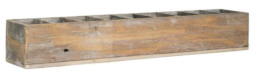 Trälåda - 9 fack - 15 x 12 x 76 cm - www.frokenfraken.se