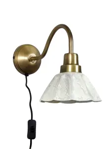 Vägglampa - Ester - Offwhite - 34 cm - www.frokenfraken.se