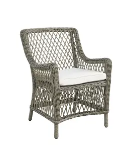 Matstol utomhus - Korgstol Artwood Marbella - Inkl dyna - www.frokenfraken.se