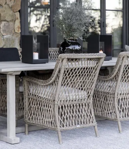 Matstol utomhus - Korgstol Artwood Marbella - Inkl dyna - www.frokenfraken.se