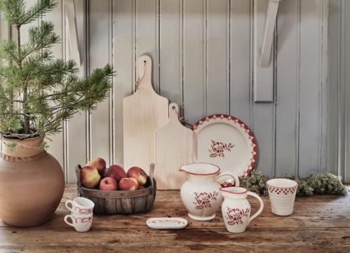 Kanna Marion Blomma Liten - Röd - H12,5 cm - www.frokenfraken.se