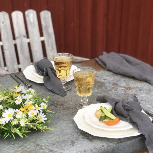 Krans - Vit & Gul sommar - 35 cm - www.frokenfraken.se