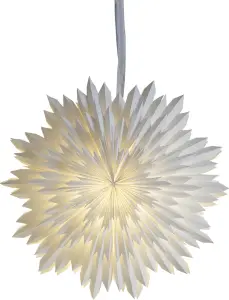 Adventsstjärna - Papper Ice - 50 cm - www.frokenfraken.se
