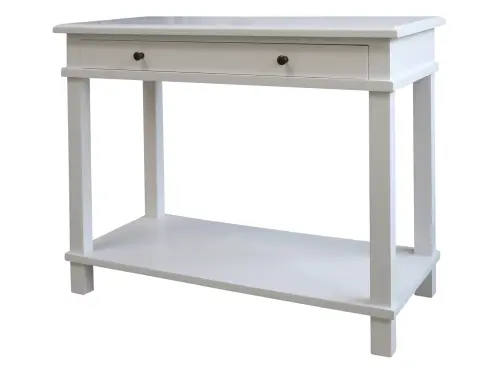 Skänk med hylla och låda - Vit - 81 x 100 cm - www.frokenfraken.se