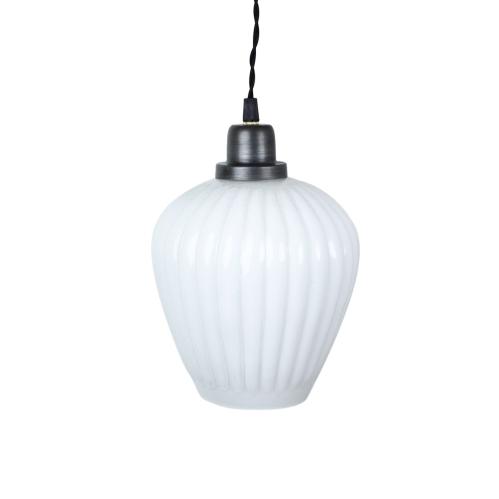 Taklampa - Vit/Grafit - 25 x Ø19 cm - www.frokenfraken.se