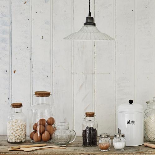 Taklampa - Vit/Grafit - 14 x Ø26 cm - www.frokenfraken.se