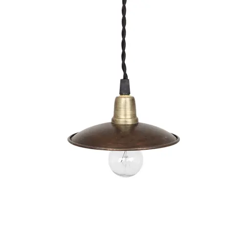 Taklampa - Vintage Brun/Mässing - 8 x Ø14 cm - www.frokenfraken.se