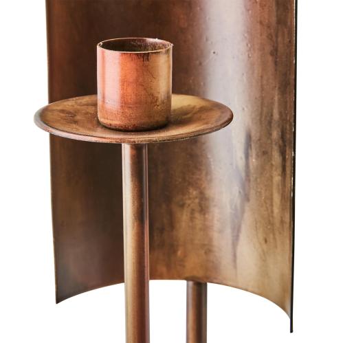 Väggljushållare - Kopparfärgad - 9 x 64 x 9 cm - www.frokenfraken.se
