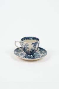 Espressokopp med fat - Blå - Ø6,5 cm - www.frokenfraken.se