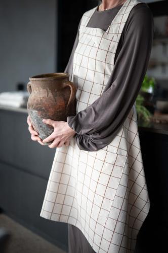Förkläde - AXEL - KASTANJ - 85 X 110 CM - www.frokenfraken.se