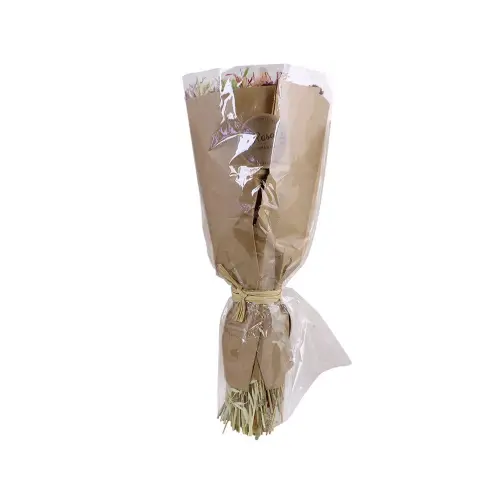 Torkad blomsterbukett - Rosa - 45 cm - www.frokenfraken.se