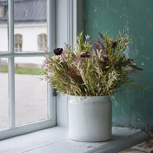 Torkad blomsterbukett - Rosa - 45 cm - www.frokenfraken.se