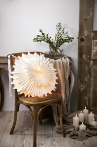 Adventsstjärna - Papper Crystal - 50 cm - www.frokenfraken.se