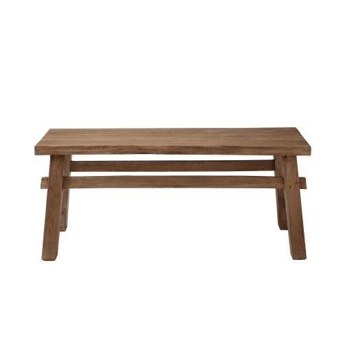 Bänk - Rustik Trä - Brun - 2-pack - 111 x 45 cm - www.frokenfraken.se