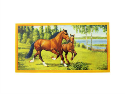Bonad - hästar i hagen - 40 x 21 cm - www.frokenfraken.se