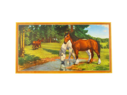 Bonad - hästar - 39 x 21 cm - www.frokenfraken.se