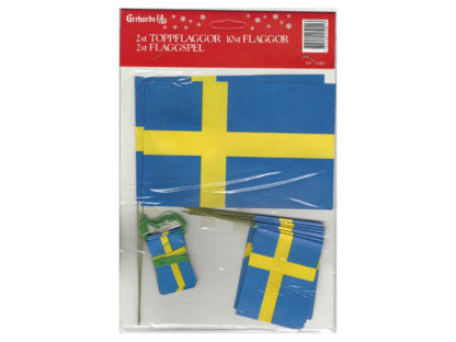 Flaggset - Svenska Flaggan - www.frokenfraken.se