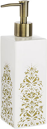 Cult Design Tvålpump - Kub Curbitz - Vit & Guld - www.frokenfraken.se