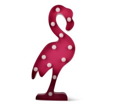 Lampa Flamingo 40 cm från East Import 195.00 kr Fröken Rice Barn Flamingo LED Lampa
