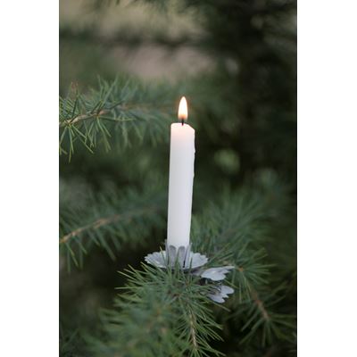 IB Laursen Ljusklämma - Ljusclips - för julgransljus - Zink - 5,5 cm - www.frokenfraken.se